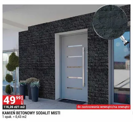 Kamień betonowy Sodalit Misti promocja w Merkury Market