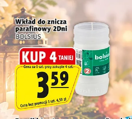 Wkład do znicza parafinowy 2Dni Bolsius promocja w Prim Market