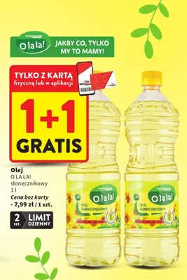 Olej słonecznikowy promocja w Intermarche