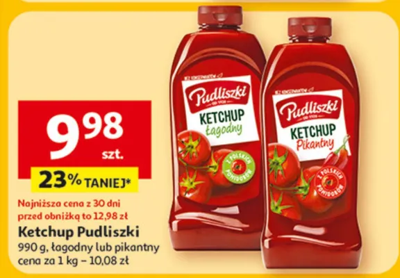 Ketchup Pudliszki promocja w Auchan