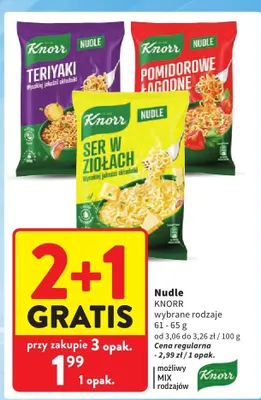 Nudle Knorr Ser w Ziołach promocja w Intermarche