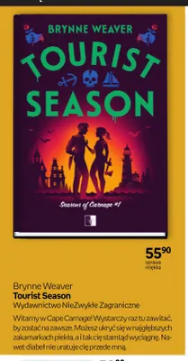 Książka Brynne Weaver Tourist Season promocja w Empik