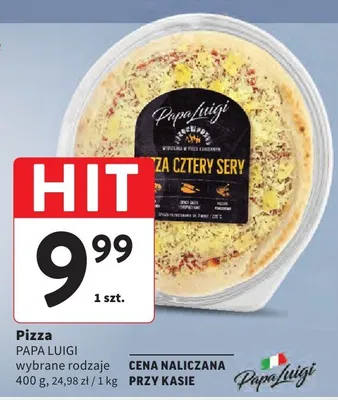 Pizza Papa Luigi cztery sery promocja w Intermarche