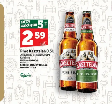 Piwo Kasztelan promocja w TOPAZ