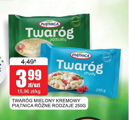 Twaróg mielony kremowy Piątnica chudy promocja w Bingo