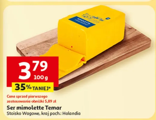 Ser mimolette Temar promocja w Auchan