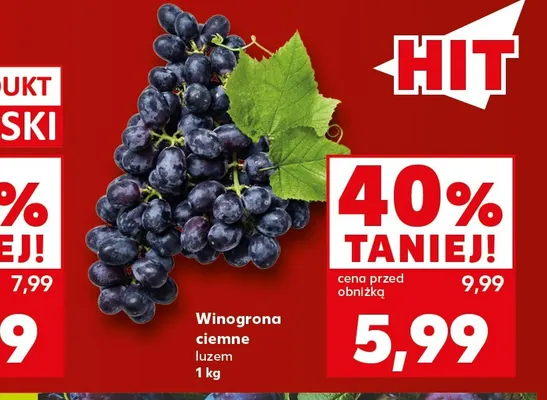 Winogrona ciemne promocja w Kaufland