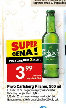Piwo Carlsberg Pilsner promocja w Twój Market
