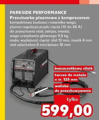Przecinarka plazmowa z kompresorem Parkside Performance promocja w Kaufland