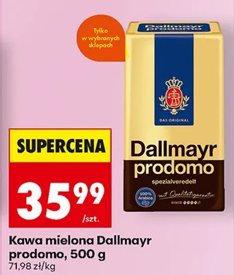 Kawa mielona Prodomo promocja w Biedronka
