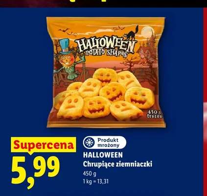 Chrupiące ziemniaczki Halloween promocja w Lidl