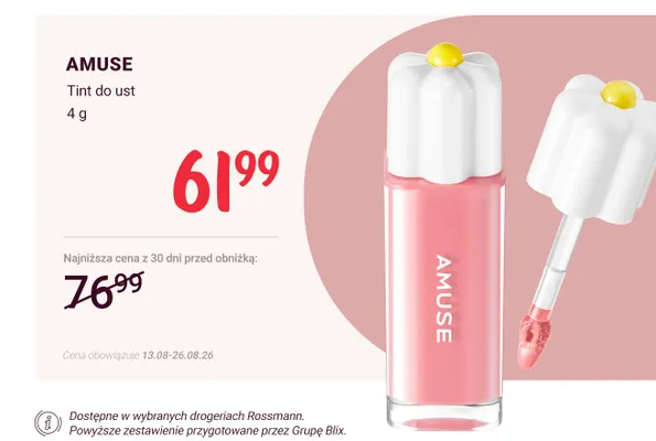 Tint do ust Amuse promocja w Rossmann