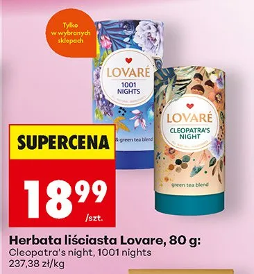 Herbata liściasta 1001 nights promocja w Biedronka