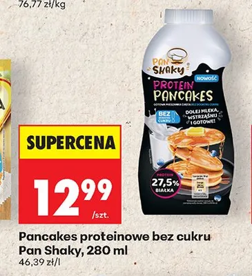 Pancakes proteinowe bez cukru Pan Shaky promocja w Biedronka