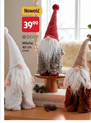 Mikołaj 40 cm Ekvip promocja w Jula