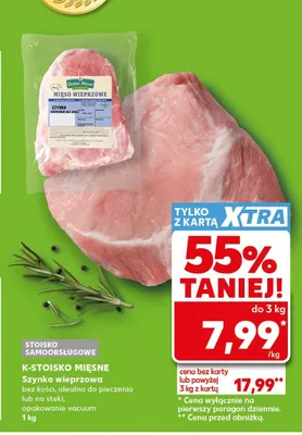 Szynka wieprzowa bez kości K-Stoisko Mięsne promocja w Kaufland