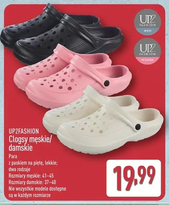Clogsy damskie UP2FASHION promocja w Aldi