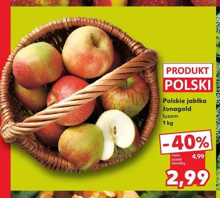 Jabłka polskie Jonagold promocja w Kaufland