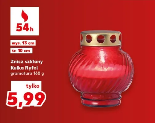 Znicz szklany Kulka Ryfel promocja w Kaufland