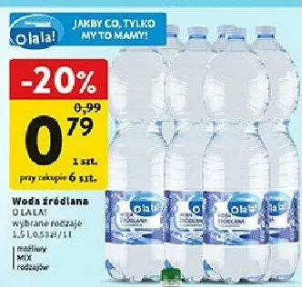 Woda źródlana promocja w Intermarche