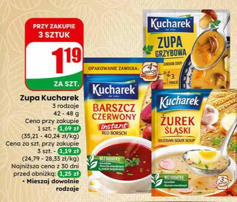 Zupa barszcz czerwony promocja w Dino