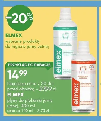 Płyn do płukania jamy ustnej Elmex promocja w Super-Pharm