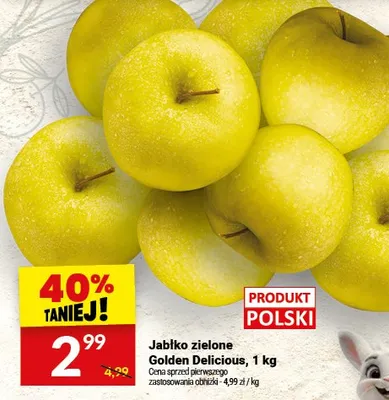 Jabłko zielone Golden Delicious promocja w Twój Market