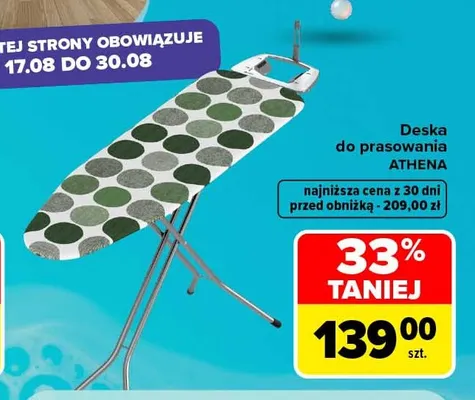 Deska do prasowania Athena promocja w Carrefour