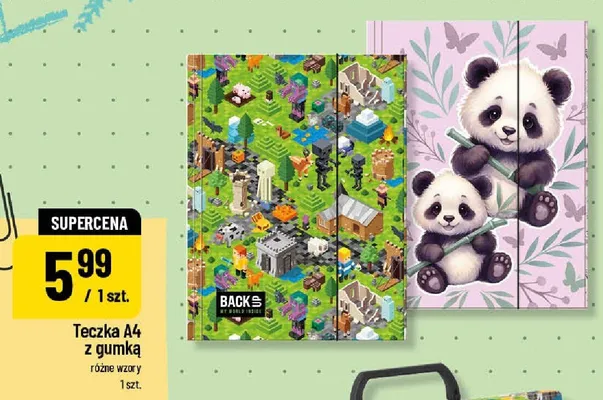 Teczka A4 z gumką BackS promocja w POLOmarket