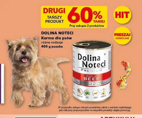 Karma dla psów Dolina Noteci Premium Rich in Beef promocja w Kaufland
