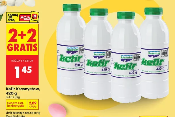 Kefir luksusowy Krasnystaw promocja w Biedronka