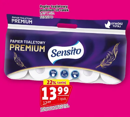 Papier toaletowy premium Sensito promocja w Prim Market