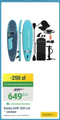 Deska Sup Sesttino 320 cm - zestaw promocja w ERLI