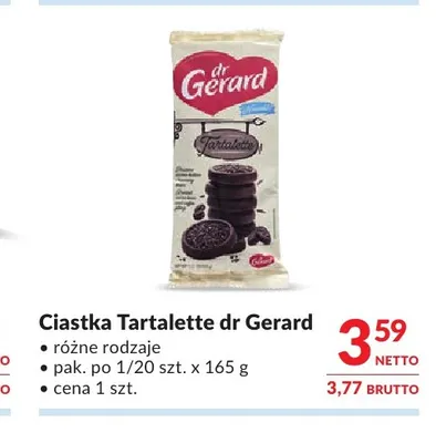 Ciastka Tartalette Dr Gerard promocja w Makro