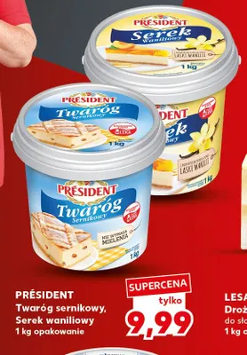 Twaróg sernikowy Président promocja w Kaufland