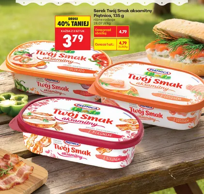 Serek aksamitny różne rodzaje promocja w Biedronka