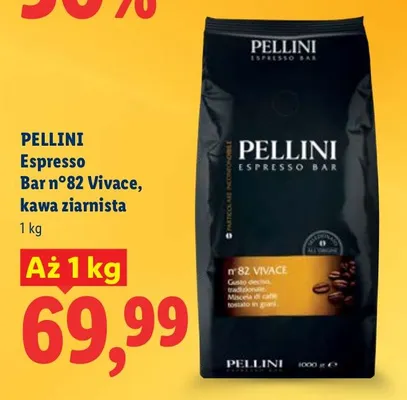 Kawa ziarnista Espresso Bar n°82 Vivace promocja w Lidl