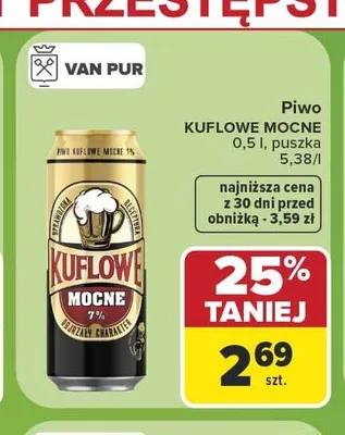 Piwo Kuflowe Mocne promocja w Carrefour Market