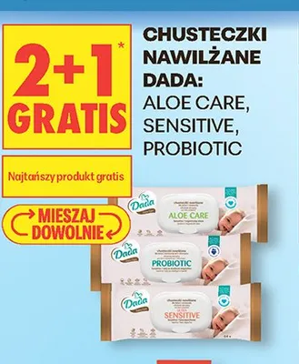 Chusteczki nawilżane Dada Aloe Care promocja w Biedronka