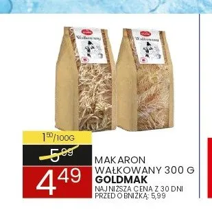 Makaron wałkowany Goldmak promocja w Wafelek