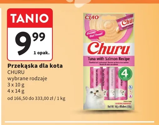 Przekąska dla kota Churu promocja w Intermarche