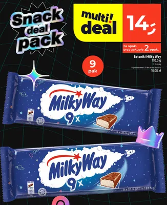 Batoniki Milky Way 9-pak promocja w Dealz