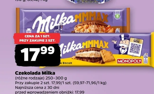 Czekolada Milka MMMAX promocja w Netto