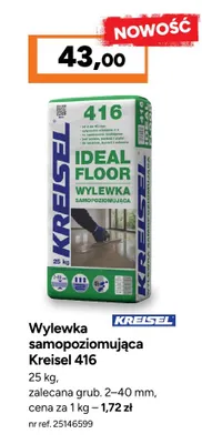 Wylewka samopoziomująca Kreisel promocja w Bricoman