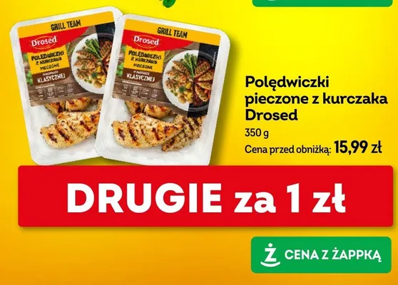 Polędwiczki pieczone z kurczaka Drosed Grill Team w marynacie klasycznej promocja w Żabka