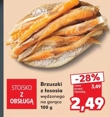 Brzuszki z łososia wędzonego na gorąco promocja w Kaufland