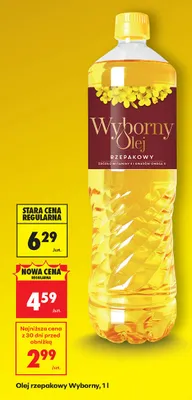 Olej rzepakowy promocja w Biedronka