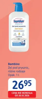 Żel pod prysznic odżywczy Bambino promocja w Drogerie DM