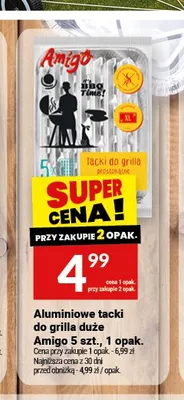 Aluminiowe tacki do grilla duże Amigo promocja w Twój Market