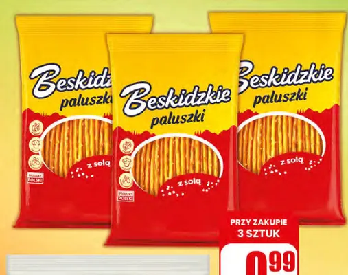 Paluszki z solą Beskidzkie promocja w Dino